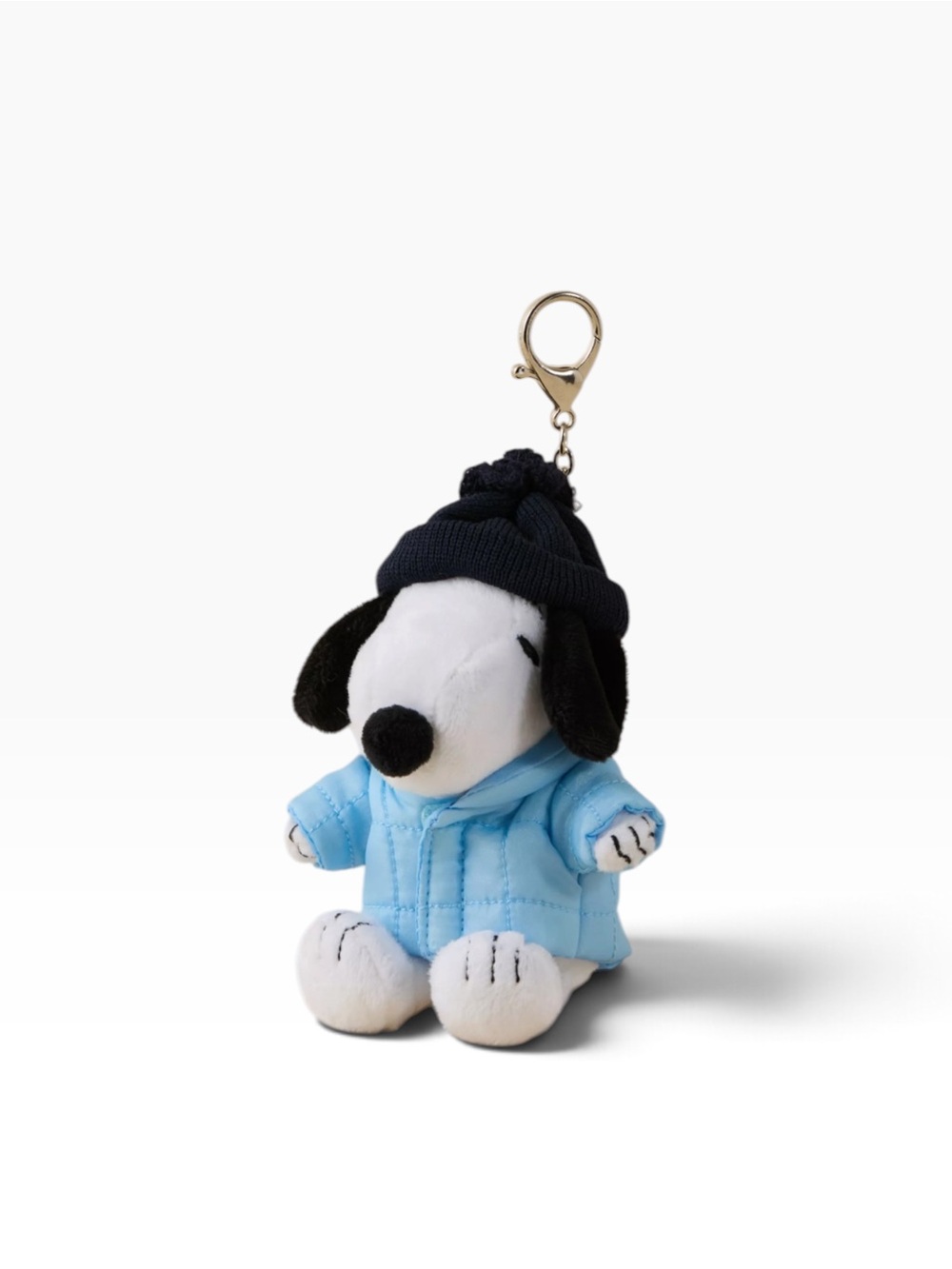 Peanuts Snoopy Puffer Coat Plush Keychain Charm Bag Charm